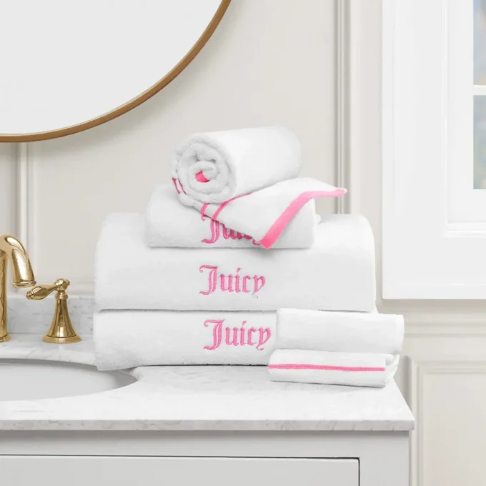 Neon Border Bath Towel Set Neon Border Bath Towel Set