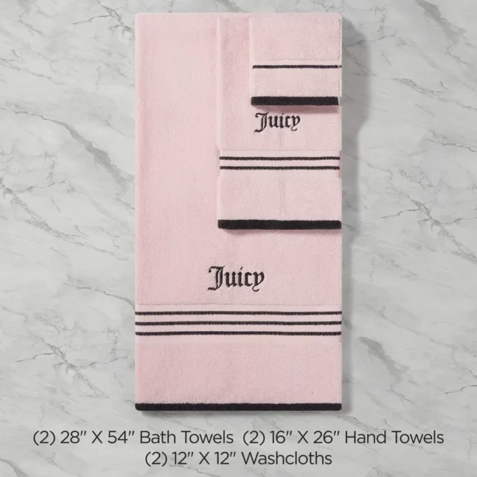 Neon Border Bath Towel Set Neon Border Bath Towel Set