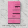 Neon Border Bath Towel Set Neon Border Bath Towel Set