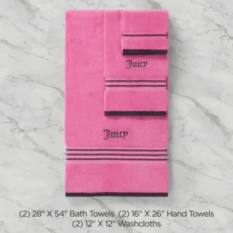 Neon Border Bath Towel Set