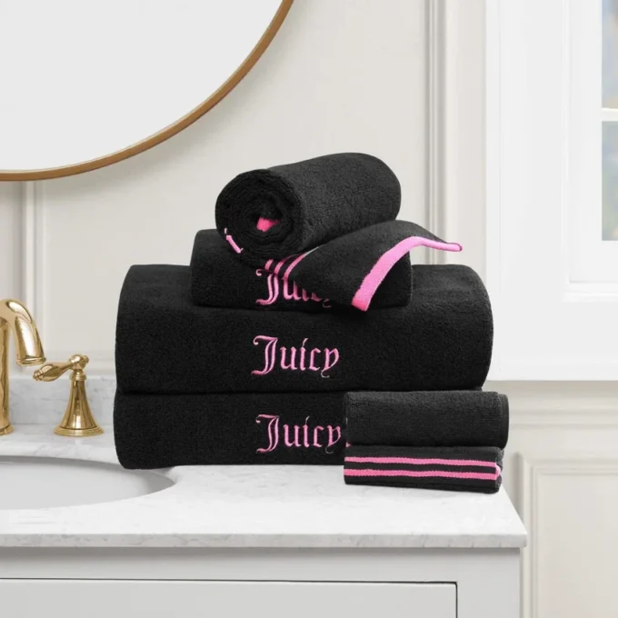 Neon Border Bath Towel Set Neon Border Bath Towel Set