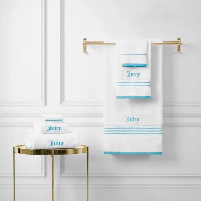 Neon Border Bath Towel Set Neon Border Bath Towel Set