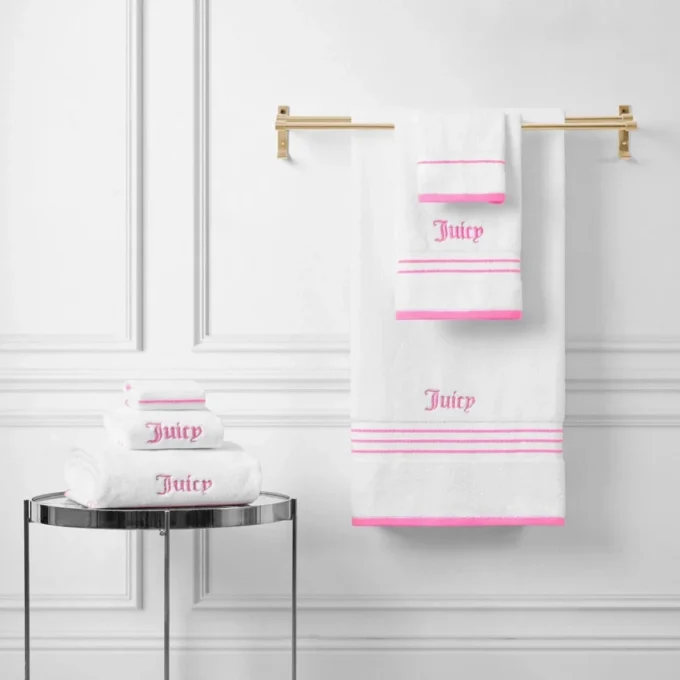 Neon Border Bath Towel Set Neon Border Bath Towel Set