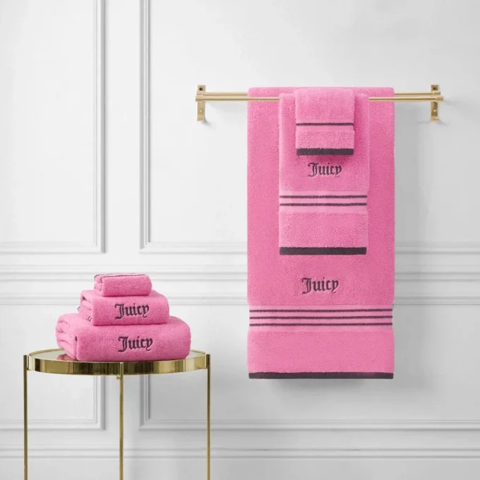 Neon Border Bath Towel Set Neon Border Bath Towel Set
