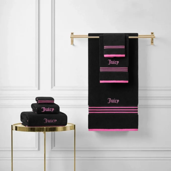 Neon Border Bath Towel Set Neon Border Bath Towel Set