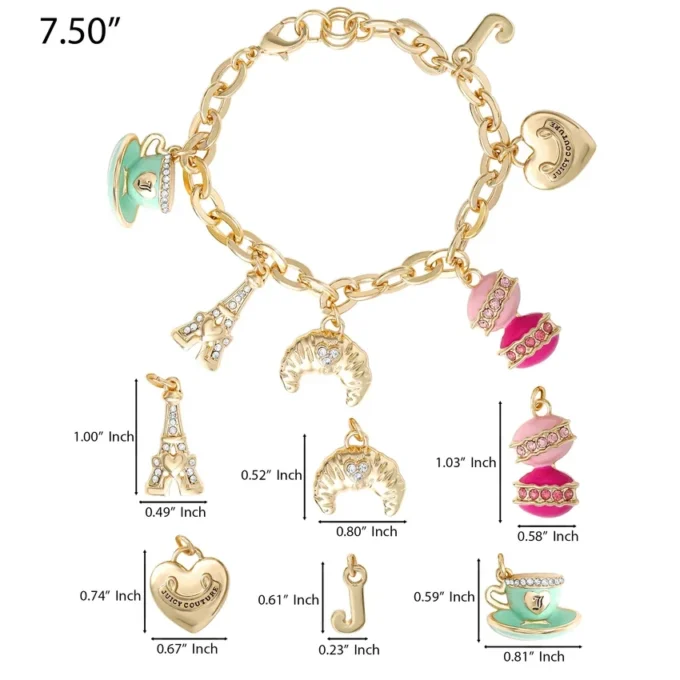 Paris Travel Charm Bracelet Paris Travel Charm Bracelet