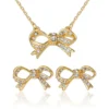 Pava Bow Necklace & Stud Earring Set Pava Bow Necklace & Stud Earring Set
