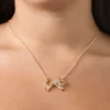 Pava Bow Necklace & Stud Earring Set Pava Bow Necklace & Stud Earring Set