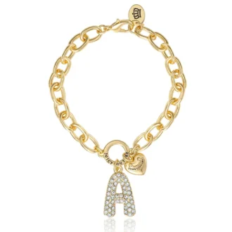 Pava Initial Charm Bracelet, Letter A Pava Initial Charm Bracelet, Letter A