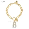 Pava Initial Charm Bracelet, Letter A Pava Initial Charm Bracelet, Letter A