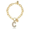 Pava Initial Charm Bracelet, Letter C Pava Initial Charm Bracelet, Letter C