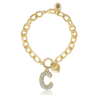 Pava Initial Charm Bracelet, Letter C Pava Initial Charm Bracelet, Letter C