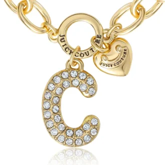 Pava Initial Charm Bracelet, Letter C Pava Initial Charm Bracelet, Letter C