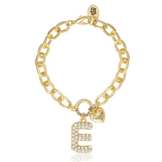 Pava Initial Charm Bracelet, Letter E