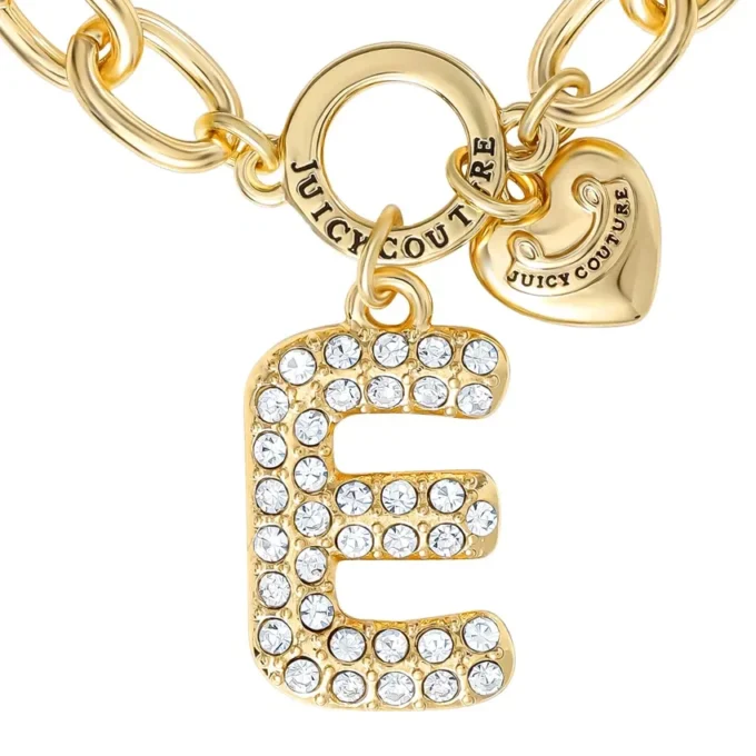 Pava Initial Charm Bracelet, Letter E Pava Initial Charm Bracelet, Letter E