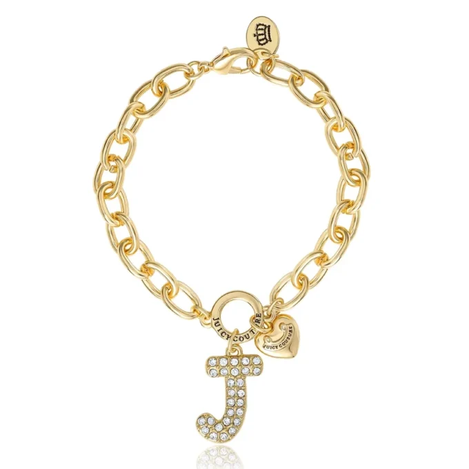 Pava Initial Charm Bracelet, Letter J Pava Initial Charm Bracelet, Letter J