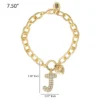 Pava Initial Charm Bracelet, Letter J Pava Initial Charm Bracelet, Letter J