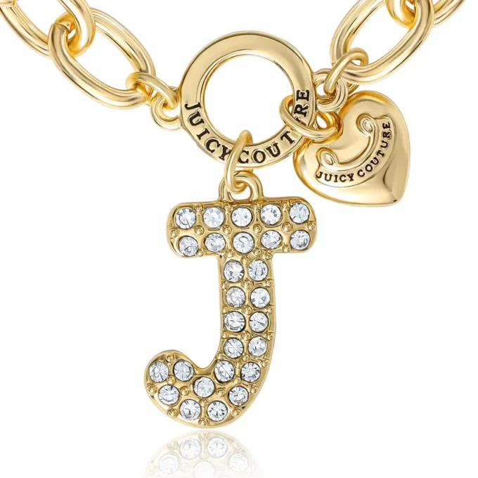 Pava Initial Charm Bracelet, Letter J Pava Initial Charm Bracelet, Letter J