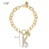 Pava Initial Charm Bracelet, Letter K Pava Initial Charm Bracelet, Letter K