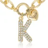 Pava Initial Charm Bracelet, Letter K Pava Initial Charm Bracelet, Letter K