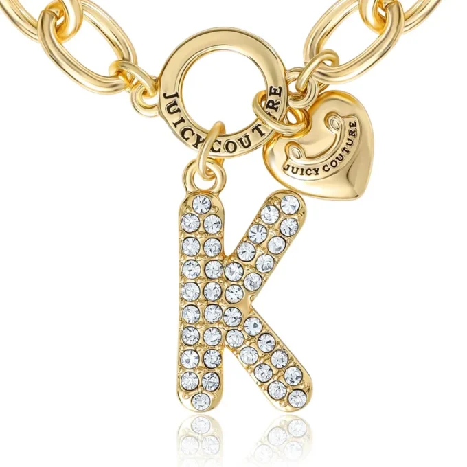 Pava Initial Charm Bracelet, Letter K Pava Initial Charm Bracelet, Letter K