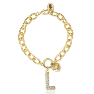 Pava Initial Charm Bracelet, Letter L