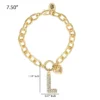 Pava Initial Charm Bracelet, Letter L Pava Initial Charm Bracelet, Letter L