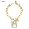 Pava Initial Charm Bracelet, Letter M Pava Initial Charm Bracelet, Letter M