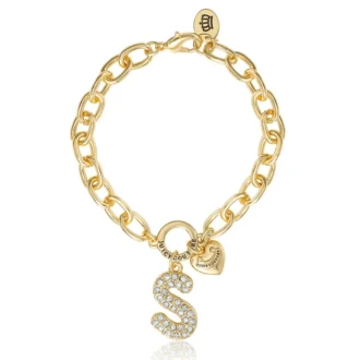 Pava Initial Charm Bracelet, Letter S