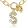 Pava Initial Charm Bracelet, Letter S Pava Initial Charm Bracelet, Letter S