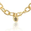 Pava Initial Charm Bracelet, Letter E Pava Initial Charm Bracelet, Letter E