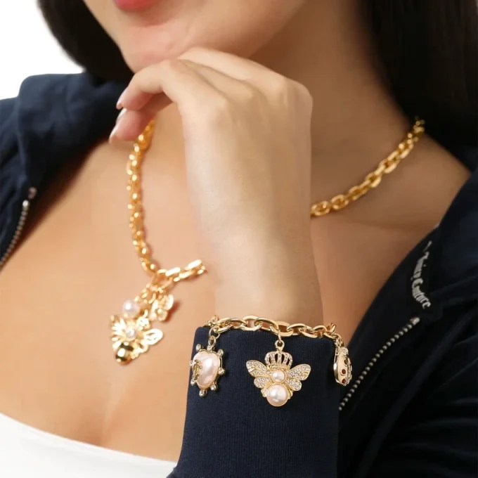 Pearl & Icon Charm Bracelet
