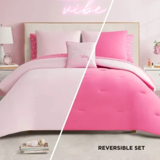Pearly Bows Reversible Bed in a Bag Bedding Set