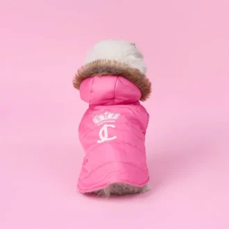 Pet Faux Fur Hooded Jacket