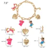 Pink and Gold Charm Bracelet Pink and Gold Charm Bracelet