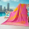 Pink Beachside Couture Cotton Beach Towel Pink Beachside Couture Cotton Beach Towel