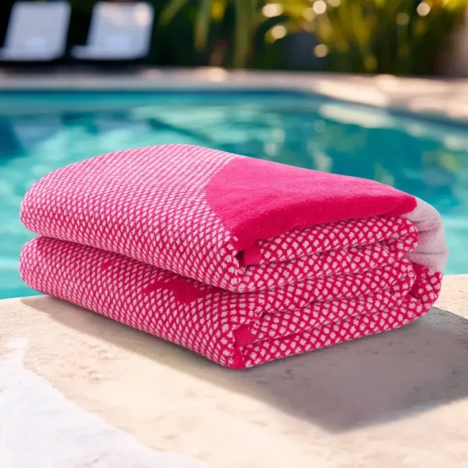 Pink Flamingo Cotton Beach Towel Pink Flamingo Cotton Beach Towel