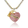 Pink Pava Heart Pendant Necklace Pink Pava Heart Pendant Necklace