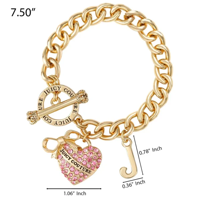 Pink Pava Heart Toggle Bracelet Pink Pava Heart Toggle Bracelet