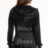 Pisces Customizable Big Bling Velour Hoodie Pisces Customizable Big Bling Velour Hoodie