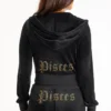 Pisces Customizable Big Bling Velour Hoodie Pisces Customizable Big Bling Velour Hoodie