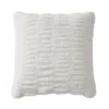 Pleated Faux Fur Decorative Pillow