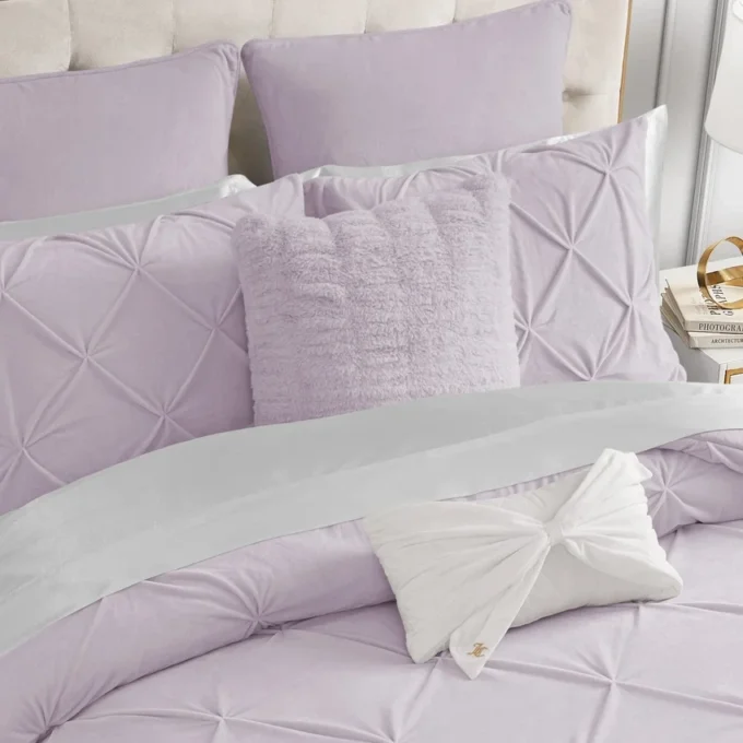 Pleated Faux Fur Decorative Pillow