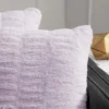 Pleated Faux Fur Decorative Pillow