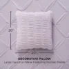 Pleated Faux Fur Decorative Pillow
