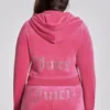 Plus-Size Angel Couture Big Bling Velour Hoodie Plus-Size Angel Couture Big Bling Velour Hoodie