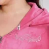 Plus-Size Angel Couture Big Bling Velour Hoodie Plus-Size Angel Couture Big Bling Velour Hoodie