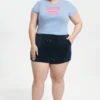 Plus-Size Big Bling Velour Shorts Plus-Size Big Bling Velour Shorts