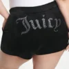 Plus-Size Big Bling Velour Shorts Plus-Size Big Bling Velour Shorts