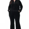 Plus-Size Heritage Cotton Velour Track Pants Plus-Size Heritage Cotton Velour Track Pants